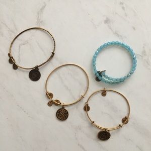 Alex & Ani Gold Bangles